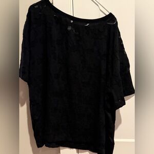 Elegant Black Lace Blouse
